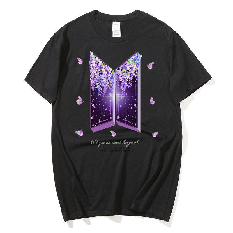Letter Print Cotton T Shirt Fashion Brand Short Sleeve Tops Man Women Summer New Cool Tees Loose Men's Clothing