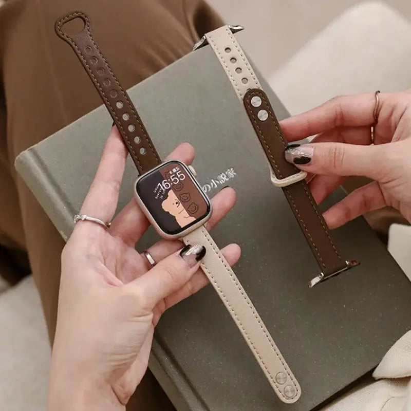Apple Watch Leather Band - Elegant Durable Strap Options