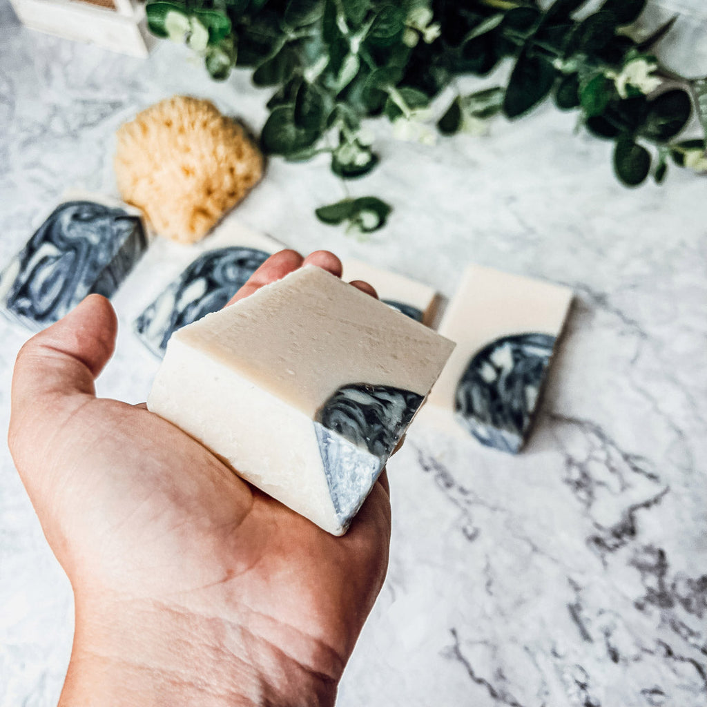 Activated Charcoal Soap Bar For Men And Women Patchouli Sandalwood Exfoliating