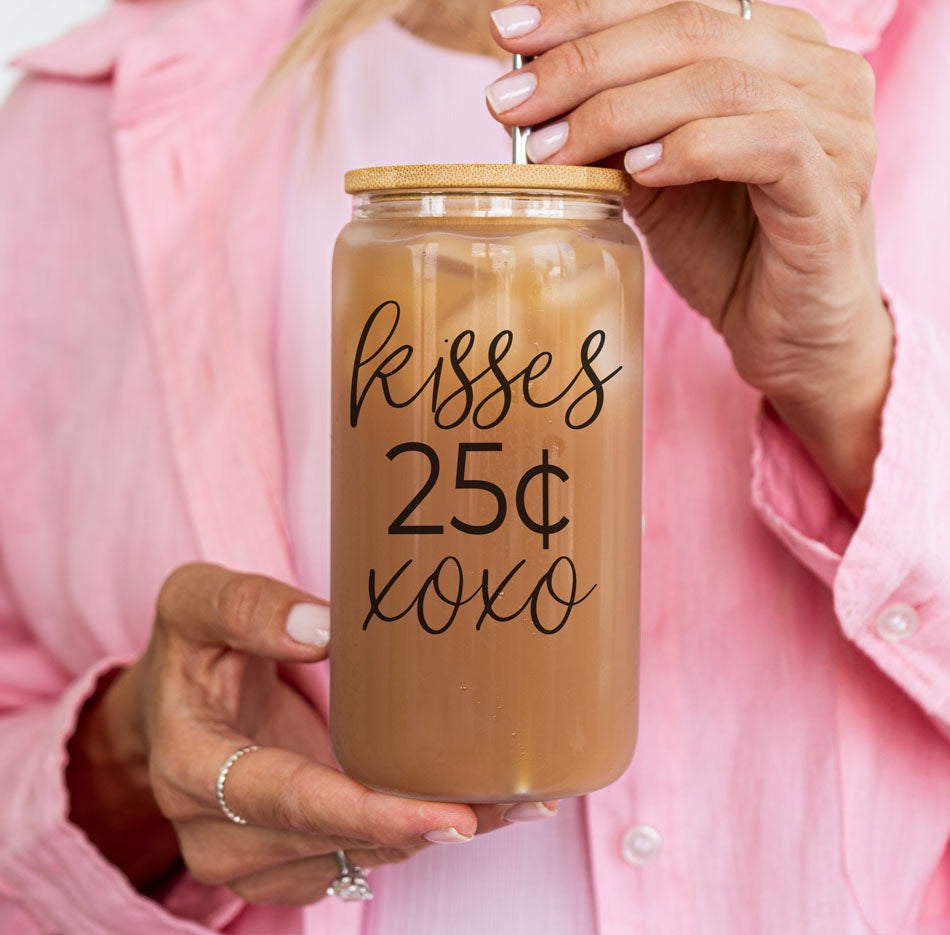 20oz Glass Tumbler With Bamboo Lid Sarcasm Is My Love Language Drinking Cup