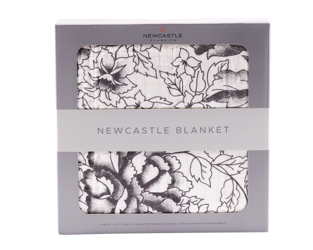 Bamboo Muslin Baby Blanket American Rose Swaddle Lightweight